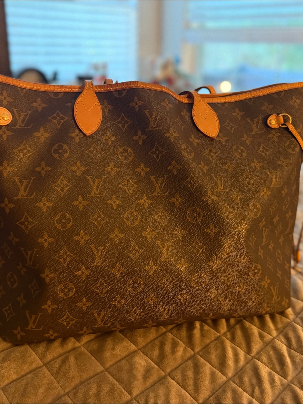 Louis Vuitton Monogram Canvas Tote with Vachetta Leather Trim - Picture 3 of 12